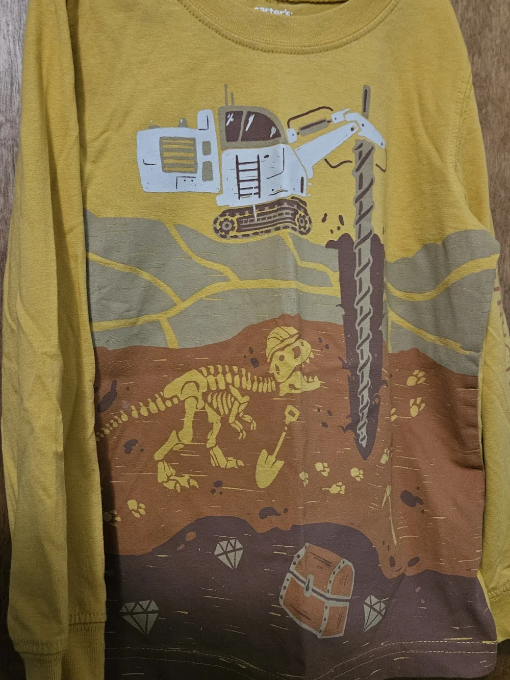 2 Carter's Long Sleeve Graphic Tees